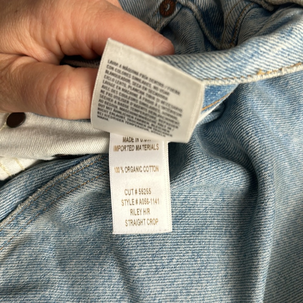 Agolde Jeans (Riley Straight Crop) - Picture 5 of 6